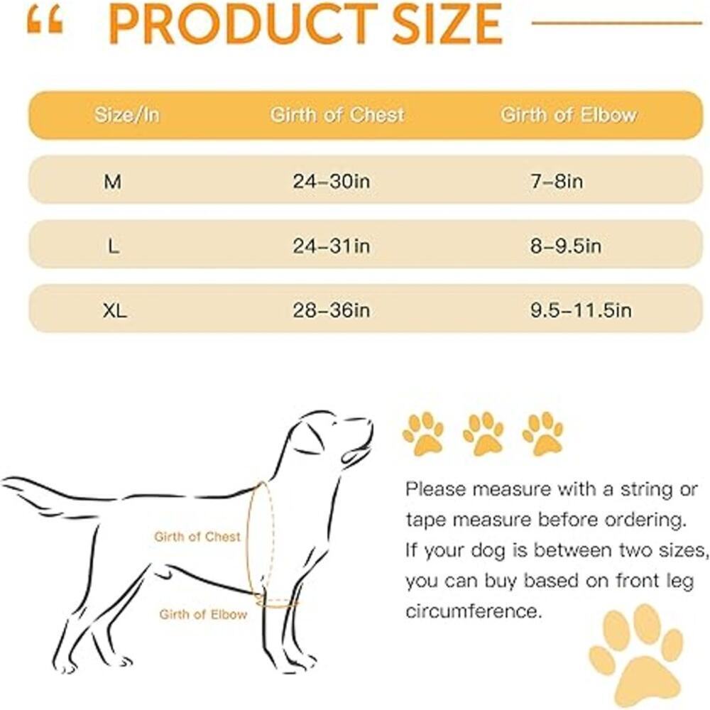 NEW Furtent Medium Dog Elbow Protector Pet Recovery Suit Prevents Licking Biting - Picture 2 of 8